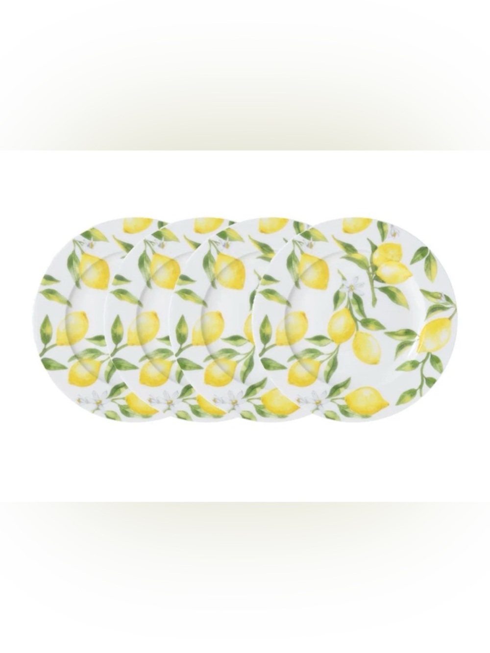 MIKASA Salad Plates with Lemons, Set of 2.